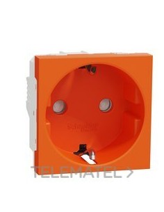 TOMA 2P+E 16A NARANJA