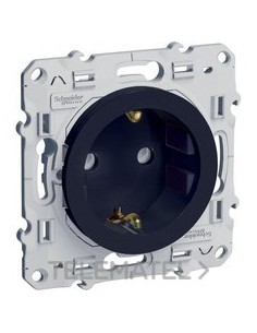 TOMA 16A P+TTL CON OBTURADOR ANTRACITA