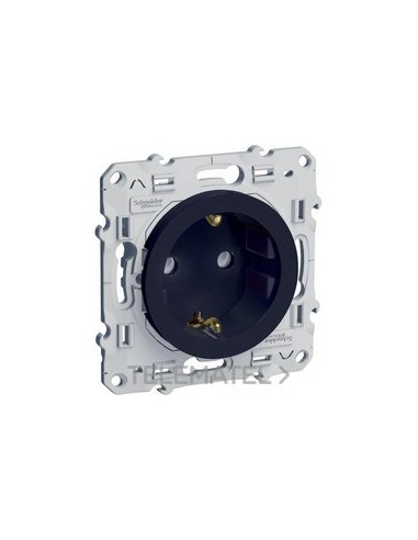 TOMA 16A P+TTL CON OBTURADOR ANTRACITA