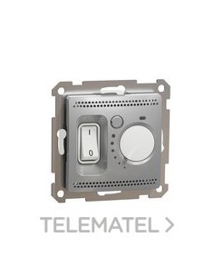 TERMOSTATO DE HABITACIÓN 16A ALUMINIO