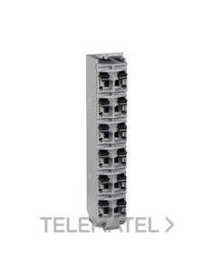 TERMINAL BLOCK 12 PINES 240V AC NEGRO