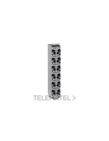 TERMINAL BLOCK 12 PINES 240V AC NEGRO