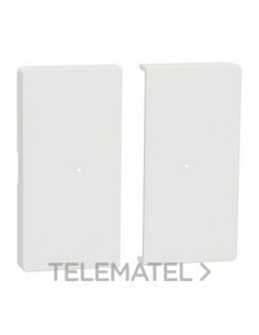 TECLA PULSACIÓN DOBLE D-LIFE BLANCO MATE