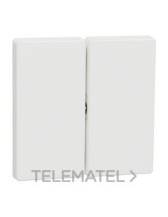 TECLA DOBLE D-LIFE BLANCO MATE