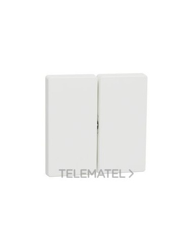 TECLA DOBLE D-LIFE BLANCO MATE