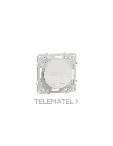TAPA SOPORTE PARA 2 CONECTORES RJ45 S-ON