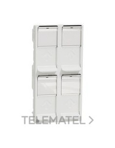 TAPA RJ45 4xKeystone/Systimax 4 MOD.