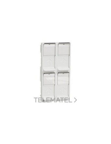 TAPA RJ45 4xKeystone/Systimax 4 MOD.