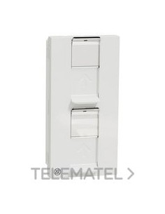 TAPA RJ45 2xKeystone/Systimax 4 MOD.