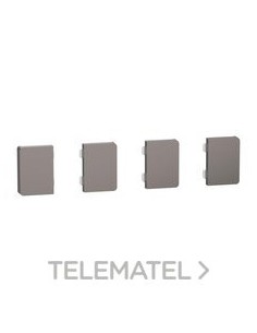 TAPA PULSADOR KNX 4 ELEMENTOS NÍQUEL