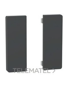 TAPA PULSADOR KNX 2 ELEMENTOS ANTRACITA