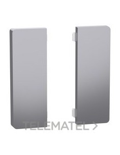 TAPA PULSADOR KNX 2 ELEMENTOS ALUMINIO