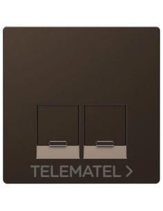 TP.P/T.DBL.TIPO RJ45 D-LIFE COLOR MOCCA