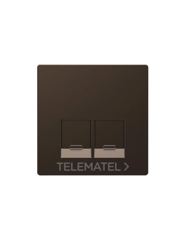 TP.P/T.DBL.TIPO RJ45 D-LIFE COLOR MOCCA