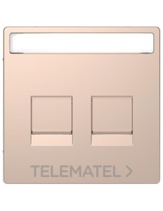 TP.T.DBL.TIPO RJ45 KEYSTONE CHAMPAGNE