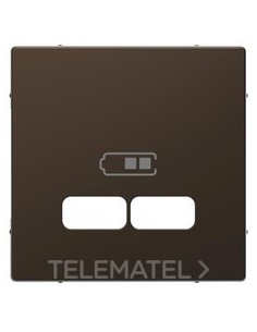 TP.T.CAR.DBL.TIPO USB 2100mA COLOR MOCCA