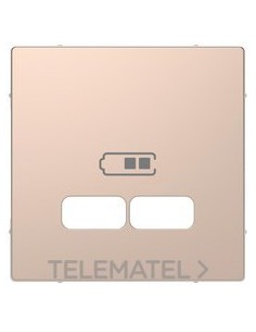 TP.T.CAR.DBL.TIPO USB 2100mA CHAMPAGNE