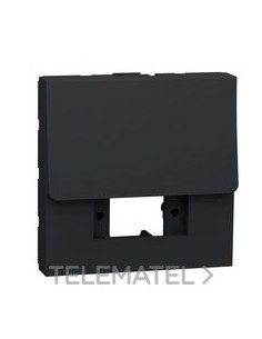 TAPA FIBRA ÓPTICA SIMPL/LC ANTRACITA