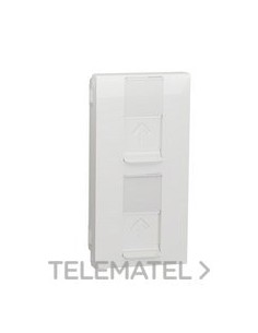 TAPA DOBLE RJ45 KEYSTONE POLAR