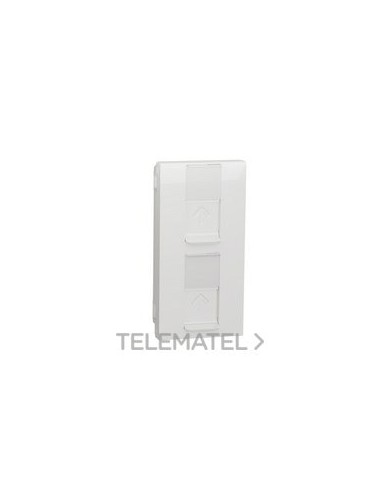 TAPA DOBLE RJ45 KEYSTONE POLAR