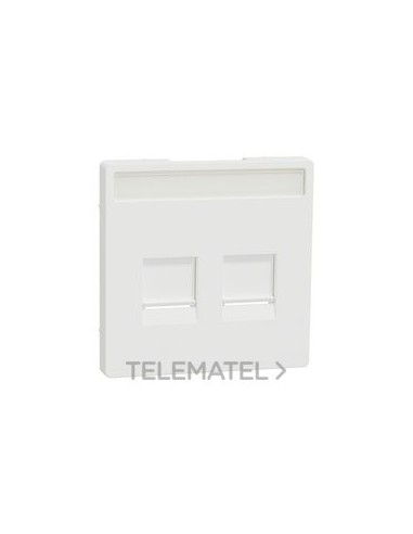 TAPA DBL.RJ45 KEYSTONE D-LIFE BLM.