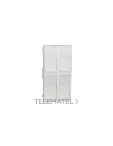 TAPA CUÁDRUPLE RJ45 KEYSTONE POLAR