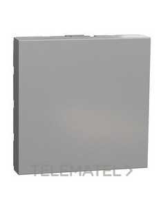 TAPA CIEGA 2 MÓDULOS ALUMINIO