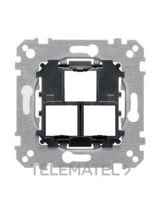 SOPORTE RJ45 DOBLE INFRA+