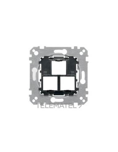 SOPORTE RJ45 DOBLE INFRA+