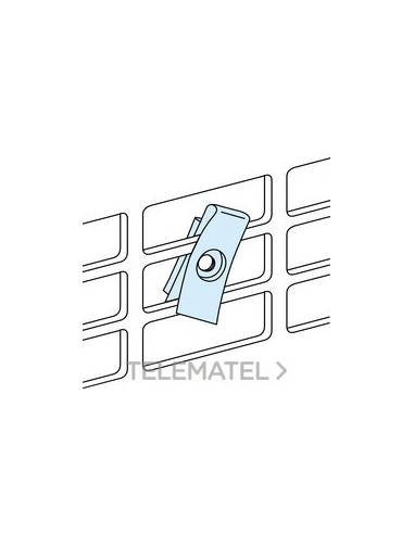 SET TUERCAS CLIP M5 PARA PLACA PERFORADA