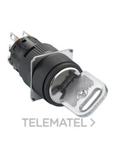 SELECTOR REDONDO LLAVE 2P 1 NA/NC