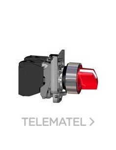 SELECTOR LUMINOSO LED 24V CA/CC 3P ROJO