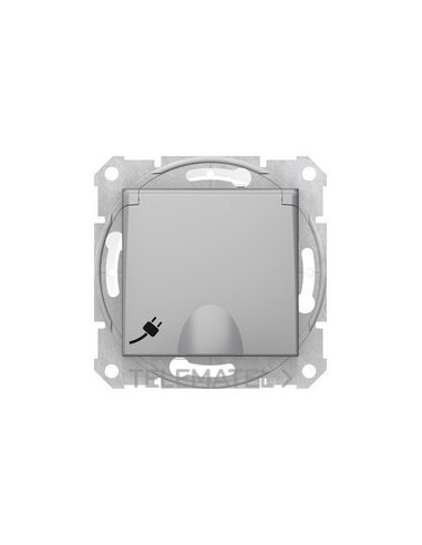 SCHUKO 16A 250V IP44 ALUMINIO