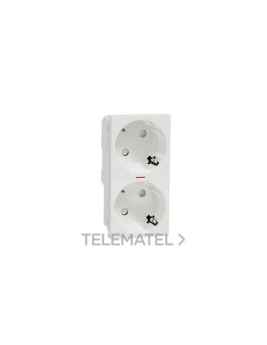 SCHUKO DOBLE CON PILOTO POLAR