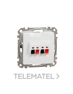 SALIDA DOBLE ALTAVOZ BLANCO