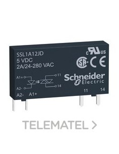 RELÉ SSR MONO 280V AC 2A 24V DC INSTAN.