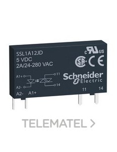 RELÉ SSR MONOFÁSICO 280V AC 2A 12V DC