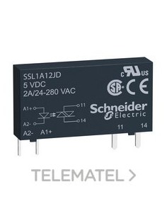 RELÉ SSR MONO 280V AC 2A 12V DC INSTAN.