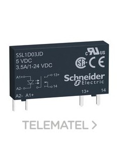 RELÉ SSR MONOFÁSICO 24V DC 3,5A 12V DC