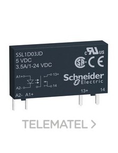 RELÉ SSR MONOFÁSICO 24V DC 3,5A 24V DC