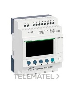 RELÉ PROGR.ZELIO 24V E/S 12 VISOR