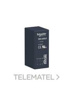 RELÉ ENCHUFABLE 2 NA/NC 8A 12V DC