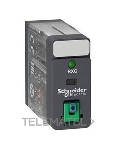 RELÉ 2 C/O 5A + BOTÓN TEST + LED 12V DC