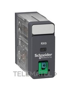 RELÉ 2 C/O 5A + BOTÓN TEST 24V DC