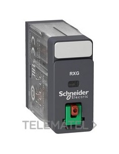 RELÉ 2 C/O 5A + BOTÓN TEST 24V AC