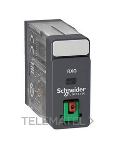 RELÉ 2 C/O 5A + BOTÓN TEST 230V AC