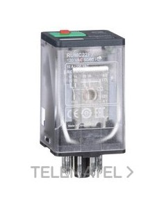 RELÉ 2 C/O 10A+BTN.TEST+LED 120V AC