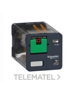 RELÉ 2 C/O 10A+BTN.TEST+LED 230V AC