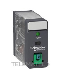 RELÉ 1 C/O 10A + BOTÓN TEST + LED 24V DC