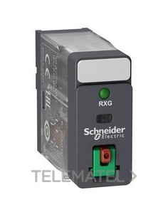 RELÉ 1 C/O 10A + BOTÓN TEST + LED 24V AC